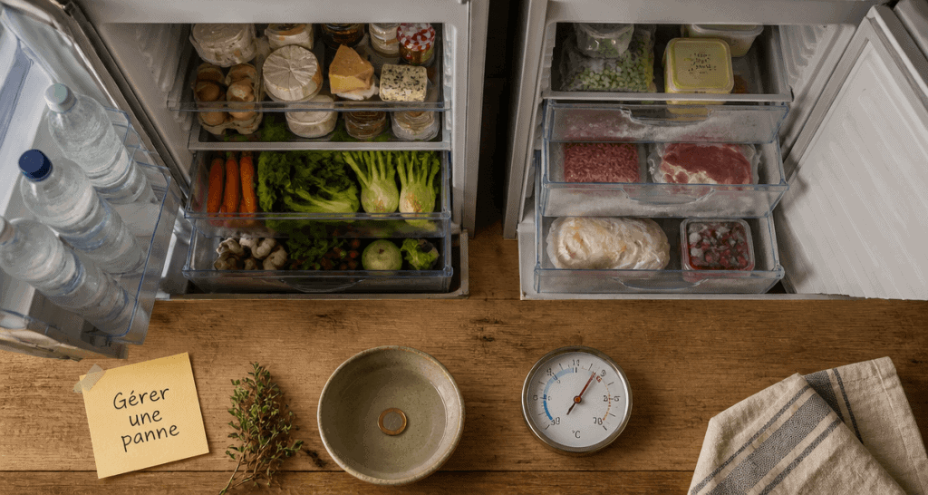 combien de temps un frigo peut rester sans électricité, réfrigérateur ouvert et aliments