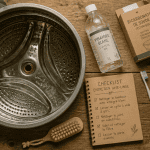 comment nettoyer une machine à laver qui sent mauvais, produits naturels et checklist
