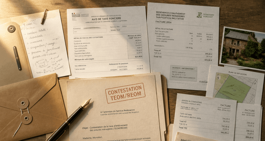 contester redevance ordures ménagères documents