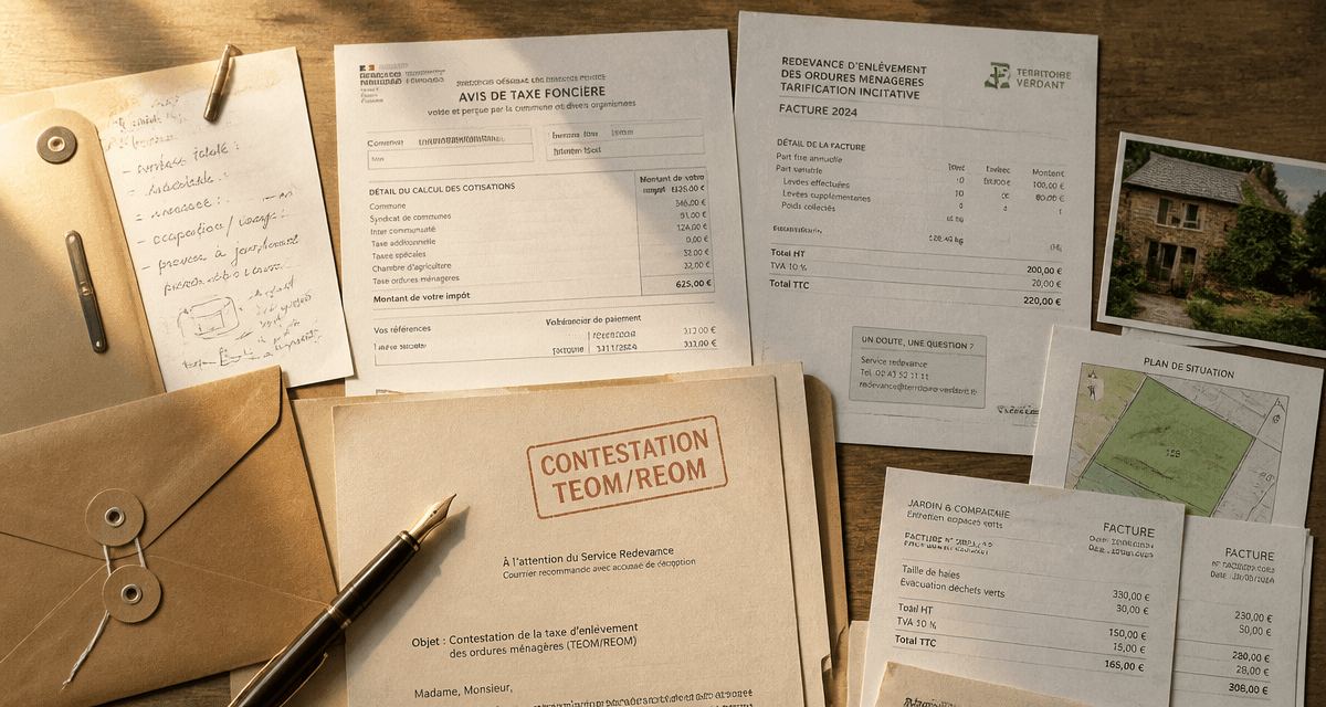 contester redevance ordures ménagères documents