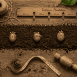 distance plantation pomme de terre sur terre avec outils