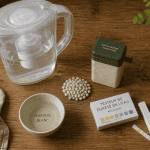 Eau calcaire solution avec testeur, adoucisseur et carafe filtrante