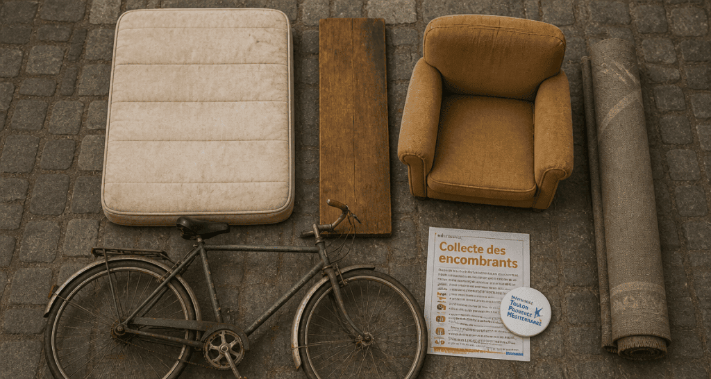 encombrants rouen objets volumineux sur trottoir