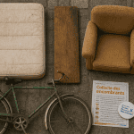 encombrants rouen objets volumineux sur trottoir