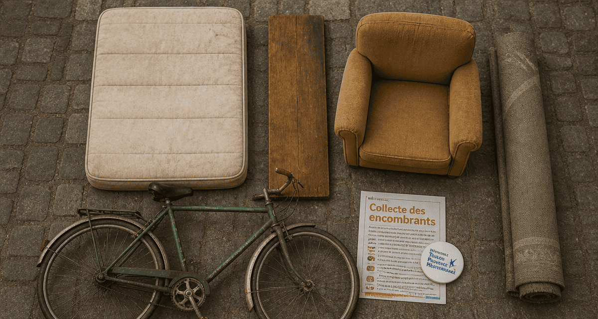 encombrants rouen objets volumineux sur trottoir