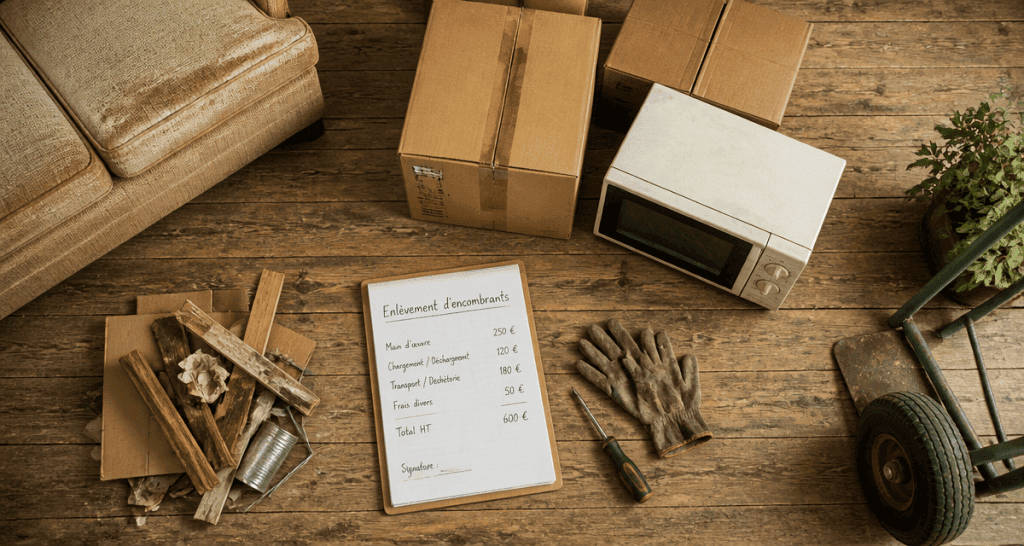 enlèvement encombrants à domicile prix vieux canapé cartons devis