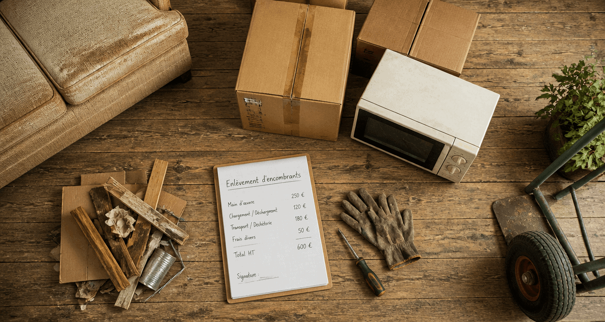 enlèvement encombrants à domicile prix vieux canapé cartons devis