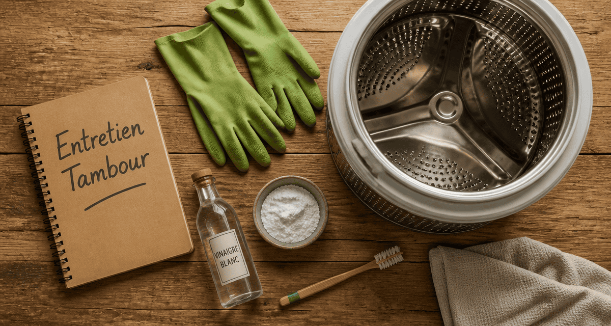 nettoyage tambour machine à laver avec vinaigre et bicarbonate