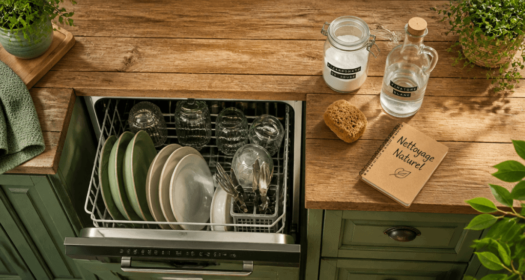 nettoyer son lave-vaisselle au vinaigre blanc et bicarbonate