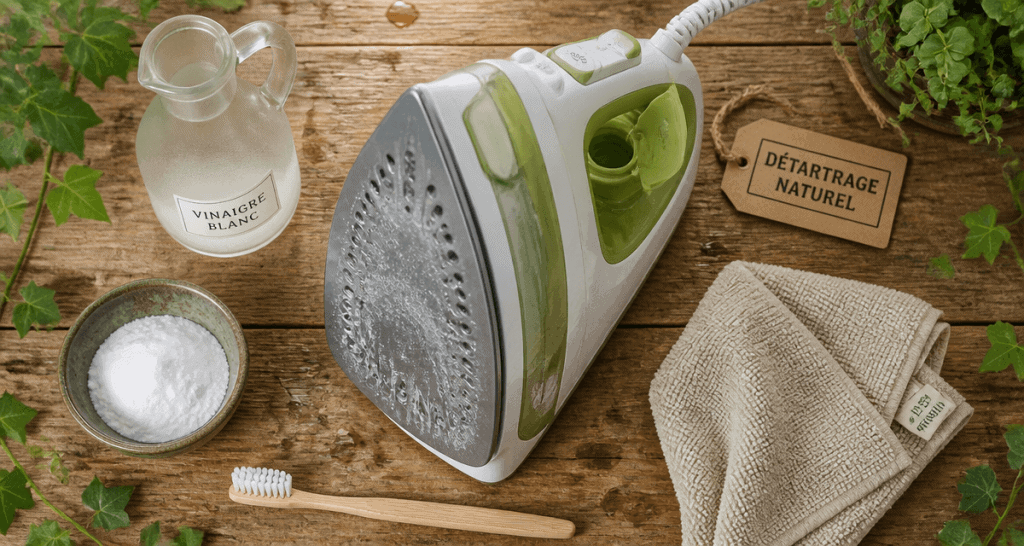 nettoyer un fer à repasser calcaire avec vinaigre et bicarbonate