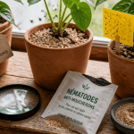 Produit anti moucheron plantes sur pot avec piège et nématodes
