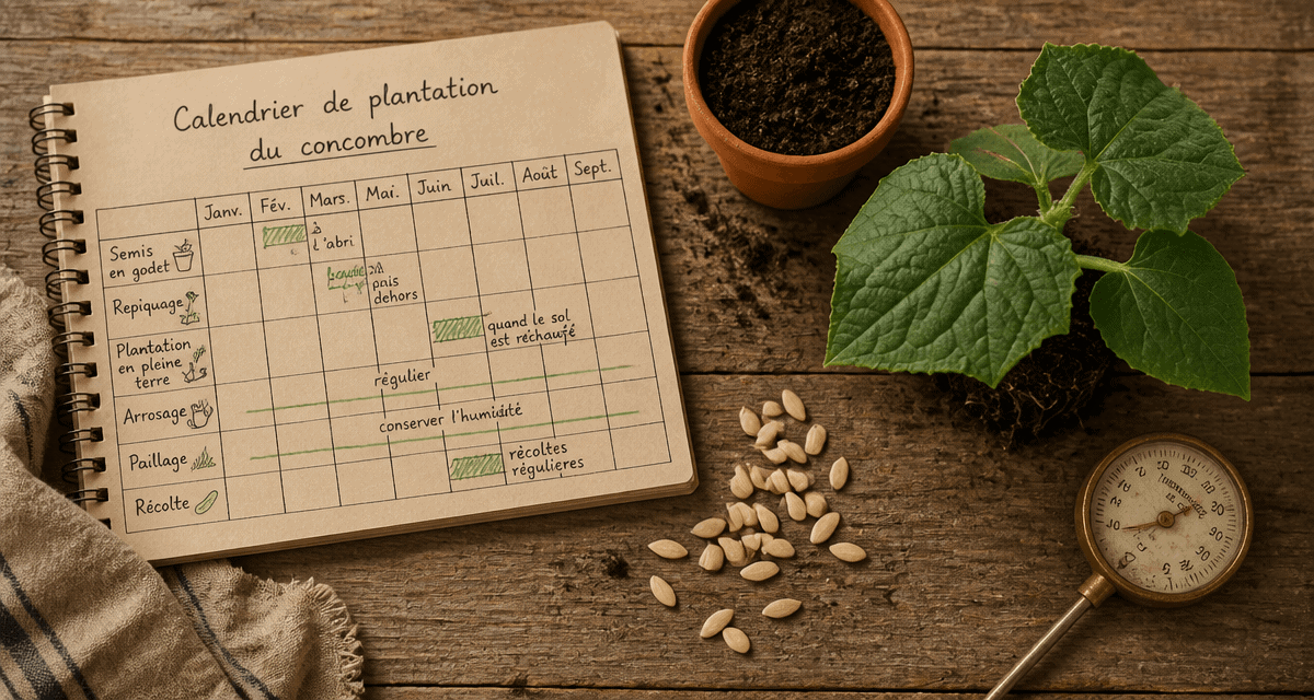 quand planter concombre calendrier graines plant