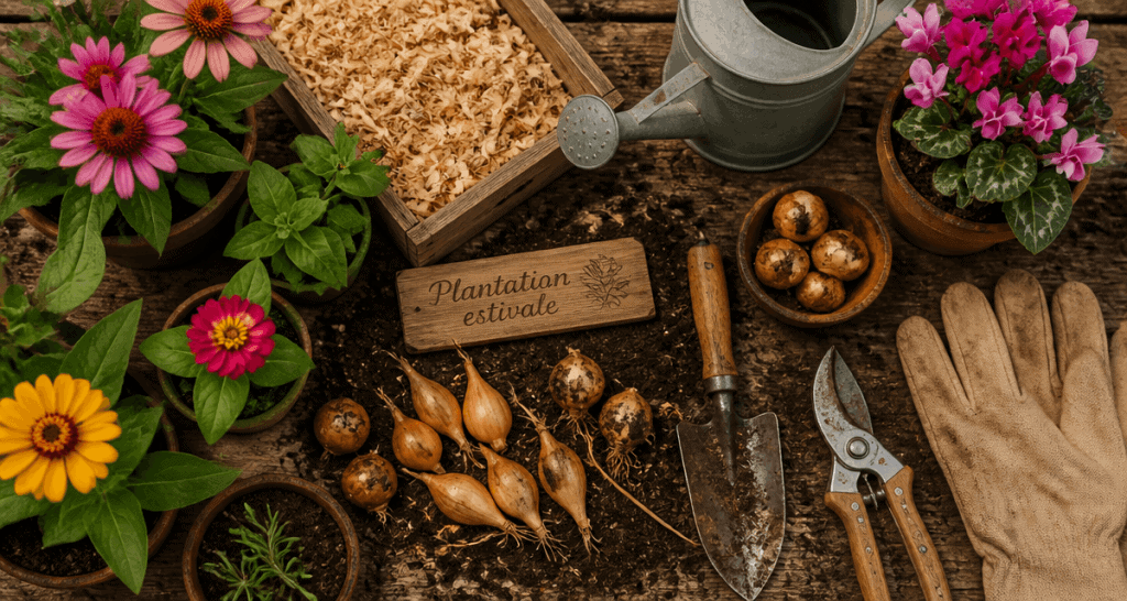 que planter en juillet août fleurs outils et bulbes à planter