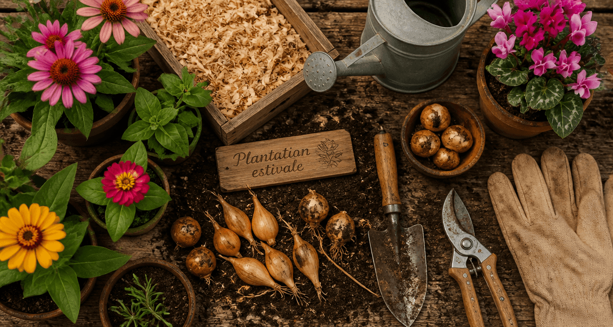 que planter en juillet août fleurs outils et bulbes à planter