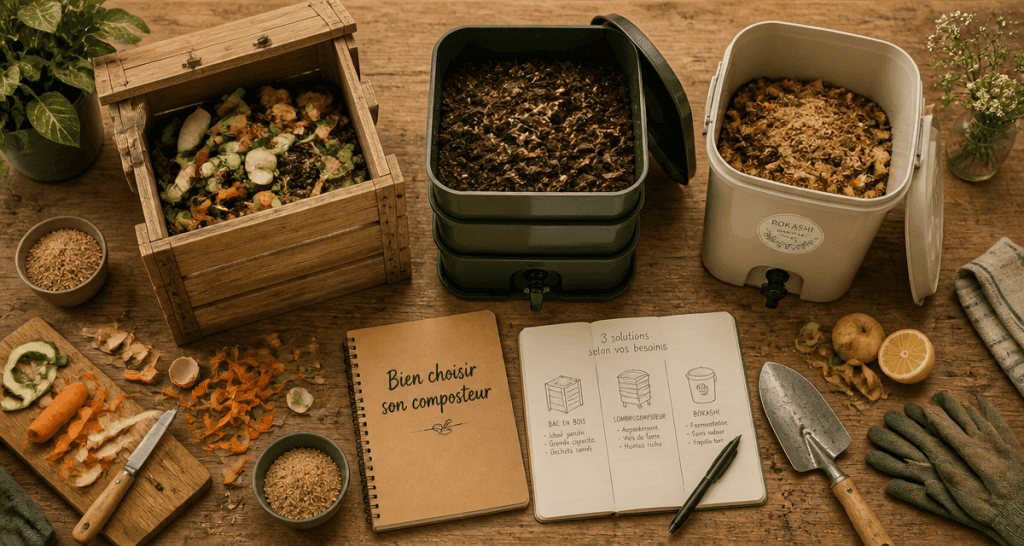 quel composteur choisir trois modèles sur table