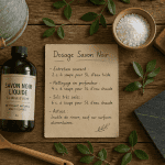 savon noir nettoyage sol, dosage exact, accessoires