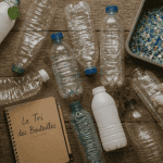 tri bouteille plastique main trie bouteilles