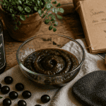 utilisation du savon noir avec accessoires naturels