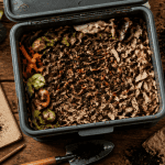 vers de terre compost dans bac lombricompost
