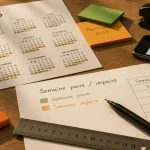 Calendrier 2025 semaine paire et impaire, guide pratique