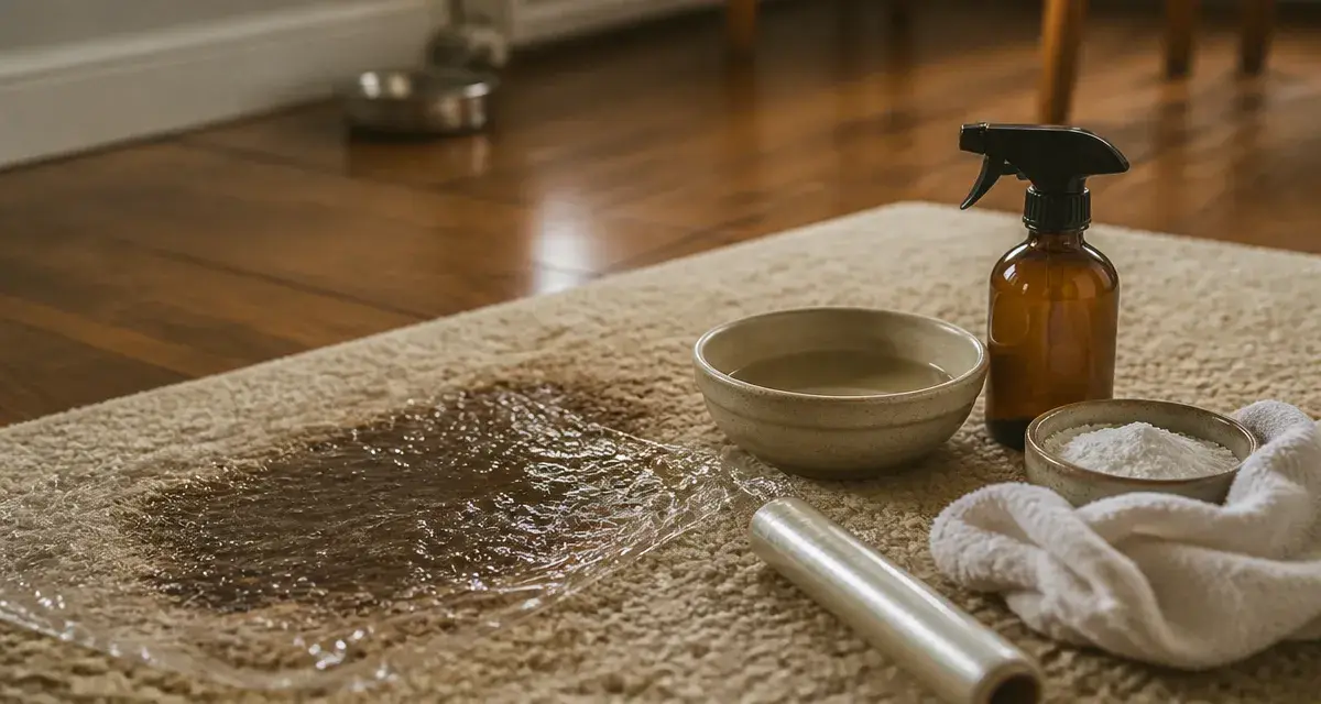 Comment enlever l’odeur de pipi de chat dans la maison : tapis, vinaigre blanc et bicarbonate, neutralisation de l’ammoniaque