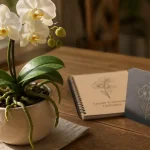 Offrir une orchidée porte malheur : orchidée Phalaenopsis blanche en pot, symbole de chance