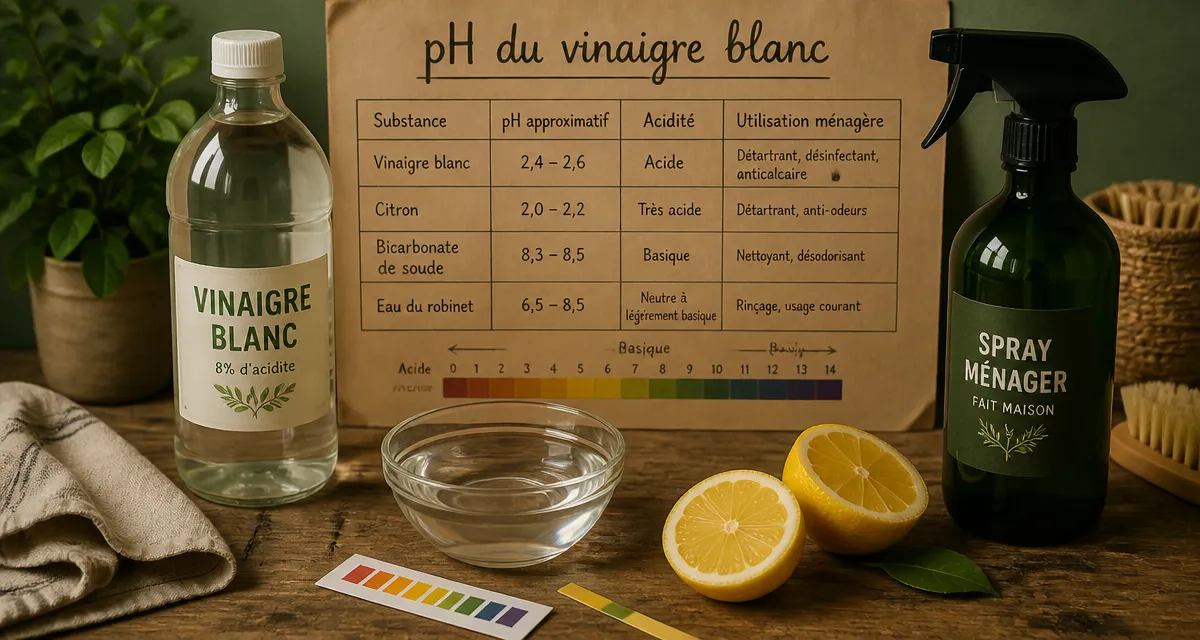 ph du vinaigre blanc avec test et comparatif