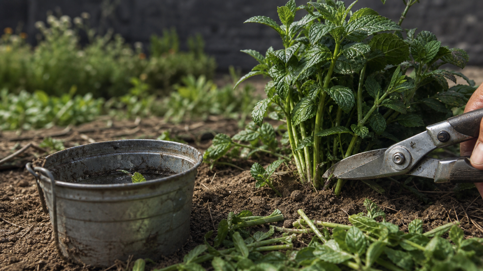 Quand tailler la menthe : taillage avec sécateur, récolte plus abondante