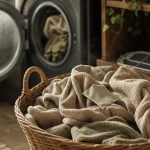 Astuce bonne odeur sèche-linge : parfumé avant séchage, linge humide près du sèche-linge