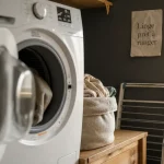 Avis lave linge séchant : lave-linge en buanderie compacte, linge à sécher
