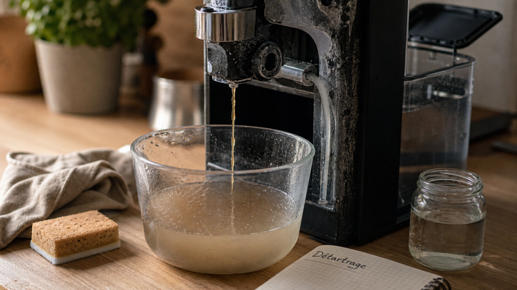 Comment détartrer une machine à café, calcaire et rinçage sans abîmer les joints