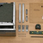 Installation porte lave vaisselle encastrable : réglages glissières