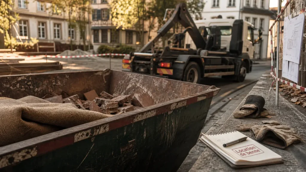 Location de benne à Strasbourg : tarifs, volumes et démarches pour vos chantiers