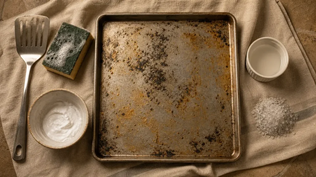 Nettoyer plaque four : bicarbonate, savon noir, vinaigre et sel