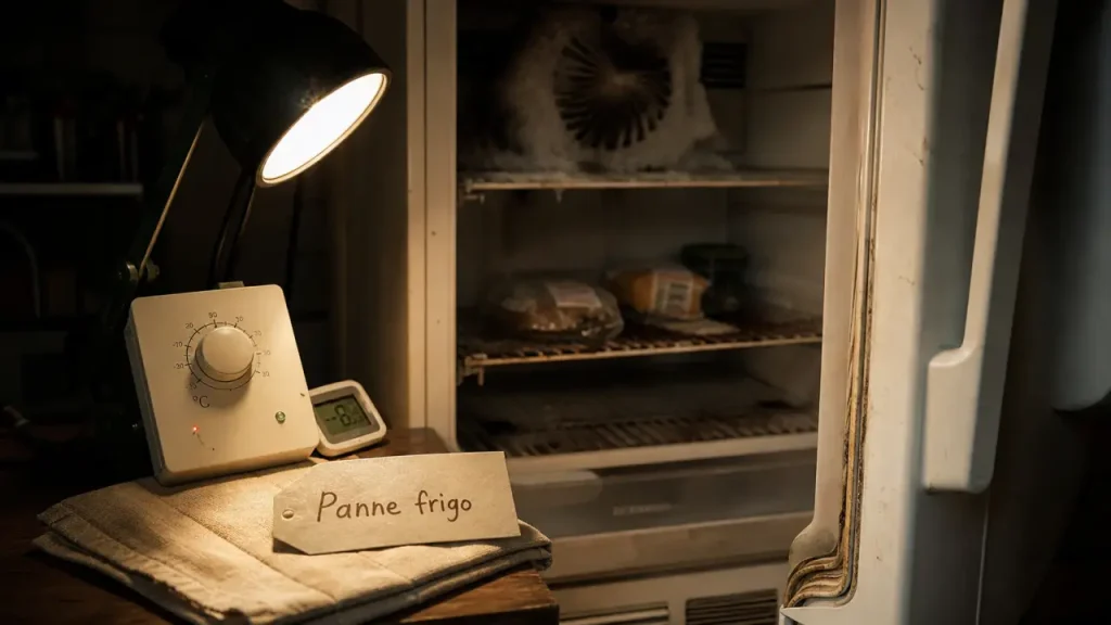 Frigo en panne : froid, bruit, givre, alimentation, 6 causes à vérifier avant réparation