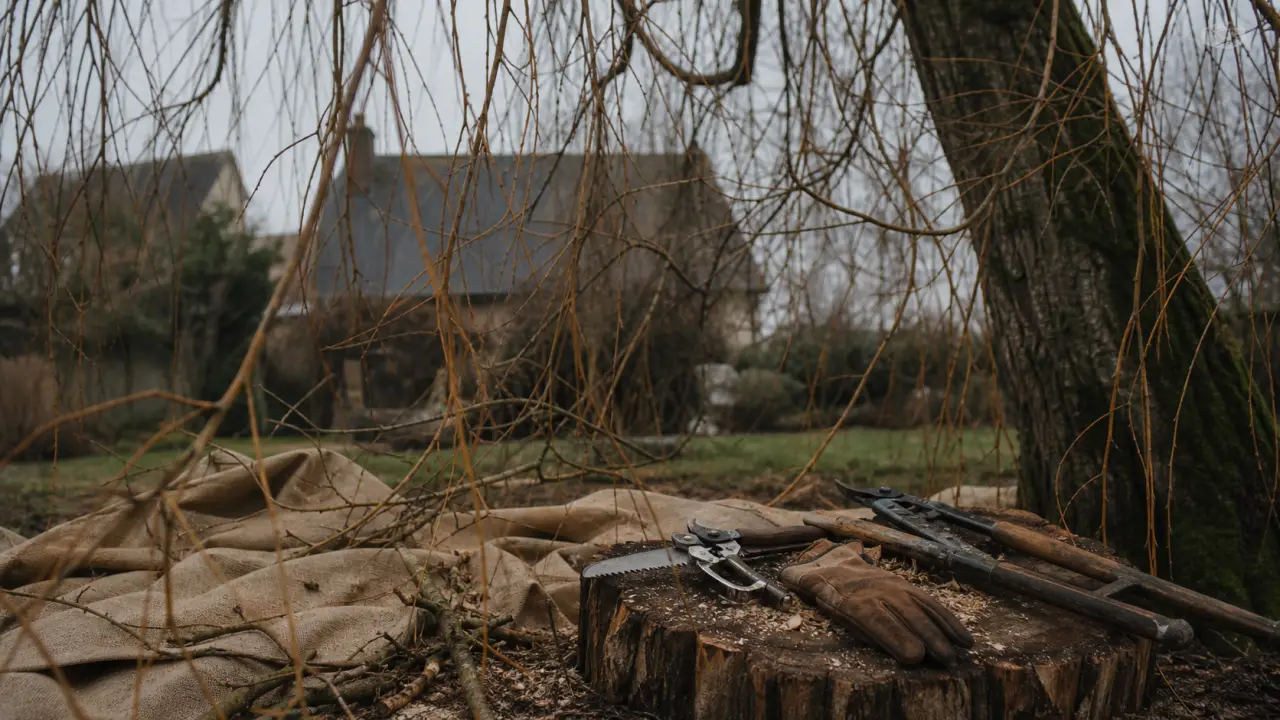 Quand et comment tailler un saule pleureur en hiver, branches et rameaux