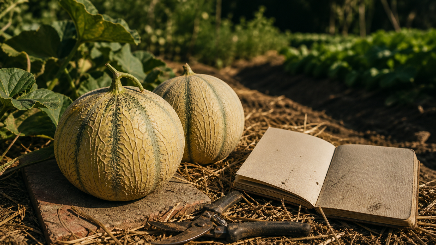 Quand cueillir un melon : pédoncule craquelé, parfum sucré, 12 à 16° Brix