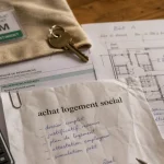 Achat logement social : dossier de revenus et conditions HLM avec clé et badge