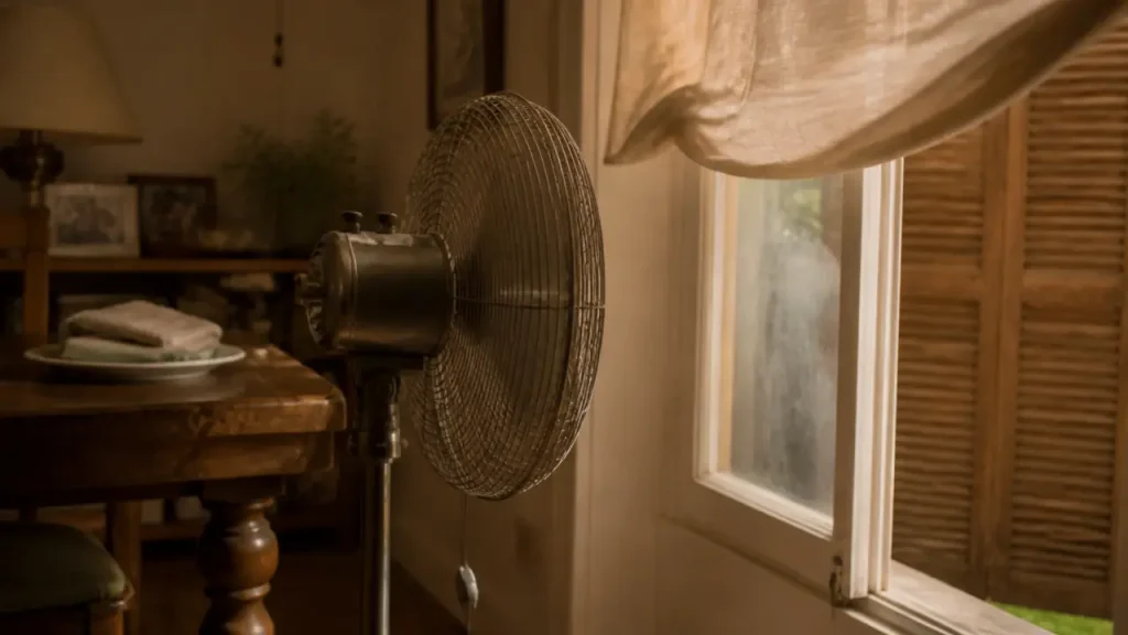 Fenêtres fermées, 30 cm et bons horaires : comment rafraîchir une pièce avec un ventilateur