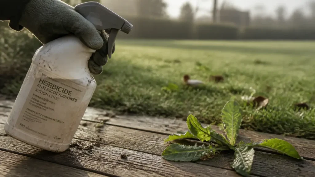Désherbant sélectif gazon : 4 critères pour choisir le bon produit et 24 heures sans pluie