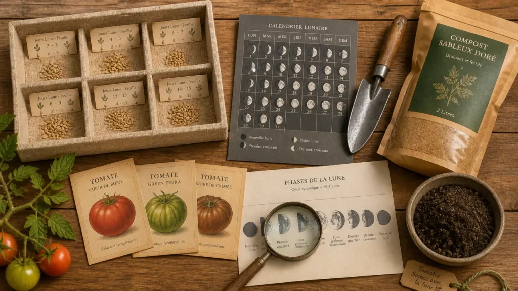 Calendrier lunaire de mars 2026 : semer, planter et tailler au potager