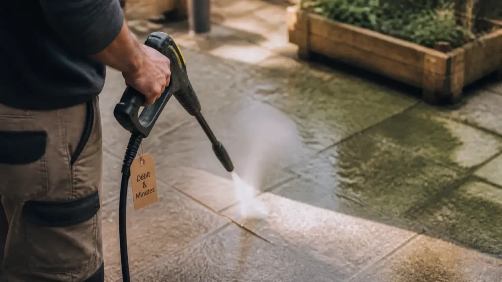 Kärcher ou tuyau d’arrosage : combien d’eau consomme vraiment un nettoyeur haute pression ?