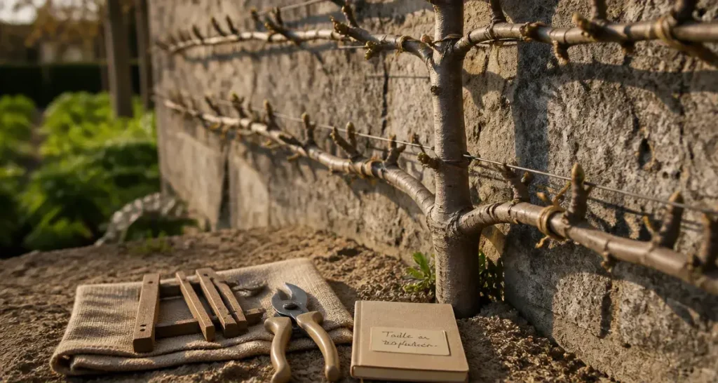 Taille du pommier en espalier : calendrier, gestes techniques et formes de palissage