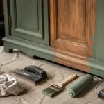 Relooking meuble : nettoyage, préparation, ponçage et peinture mate, protection durable