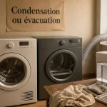 Sèche linge condensation ou évacuation différence : condensation et évacuation en buanderie