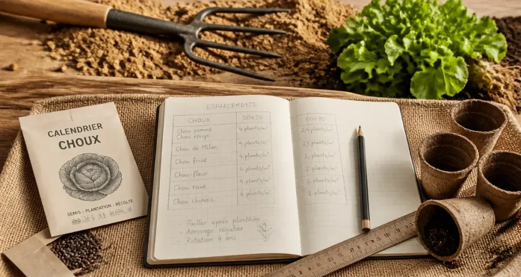 Plantation des choux : le calendrier qui change selon la variété (et les erreurs qui font tout rater)