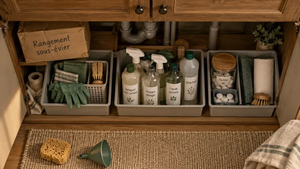 Rangement des produits ménagers : gagnez de la place et sécurisez chaque zone