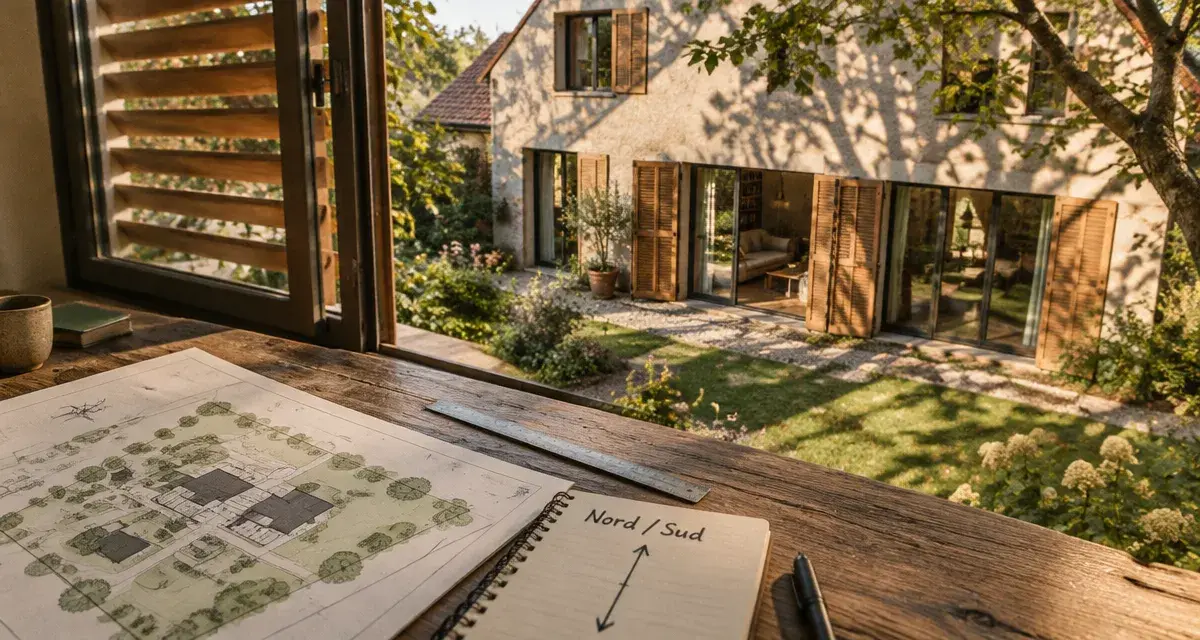 Meilleur orientation maison : Sud pour pièces de vie, Est pour chambres