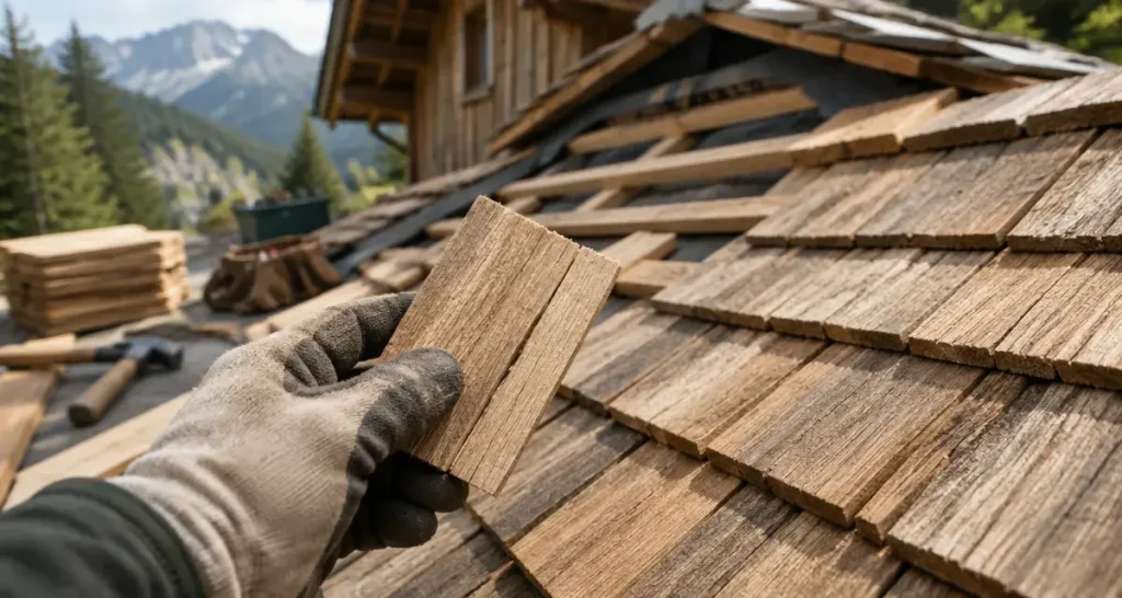Toit en tavaillon : une couverture durable sous réserve d’une pose ventilée